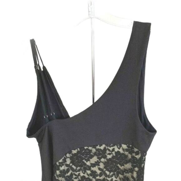 Free People Women's Mini Dress XS Bodycon Lower East Side Floral Lace Sleeveless - Picture 4 of 7